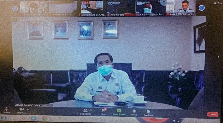 LAPAS NARKOTIKA KELAS IIA PANGKALPINANG KEMENKUMHAM BABEL IKUTI WEBINAR 